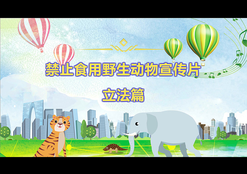 禁食野生動(dòng)物，從我做起，從現(xiàn)在做起